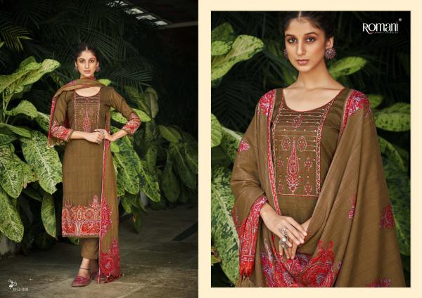 Romani Gulmarg Exclusive Wollen Wear Pashmina Designer Dress Collection